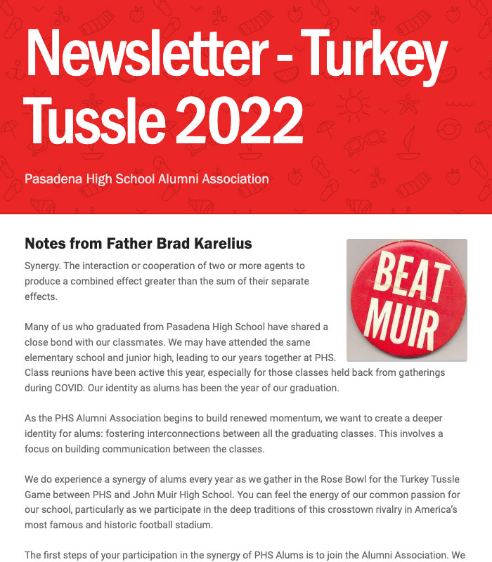 Newsletter - Turkey Tussle 2022